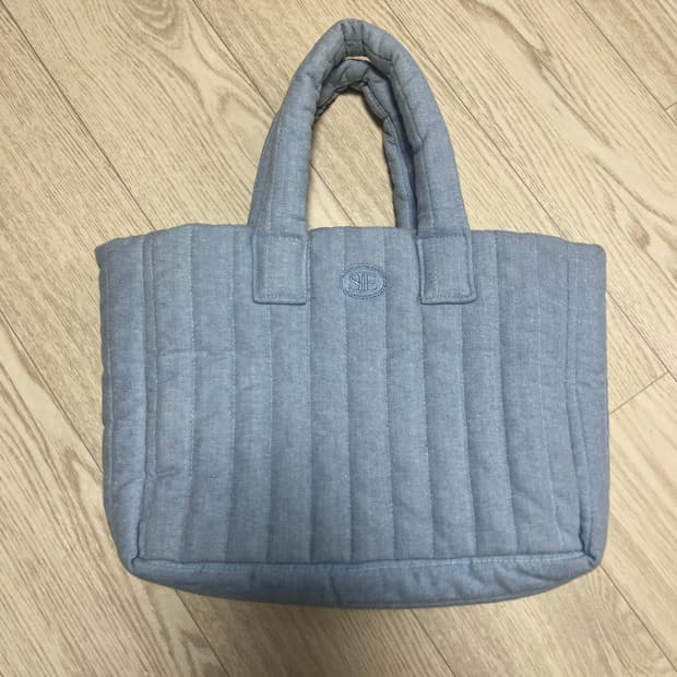 시엔느 패딩백 데님블루