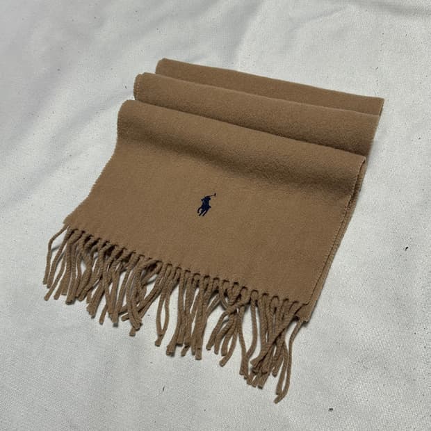 OS 폴로랄프로렌 브라운 울 머플러