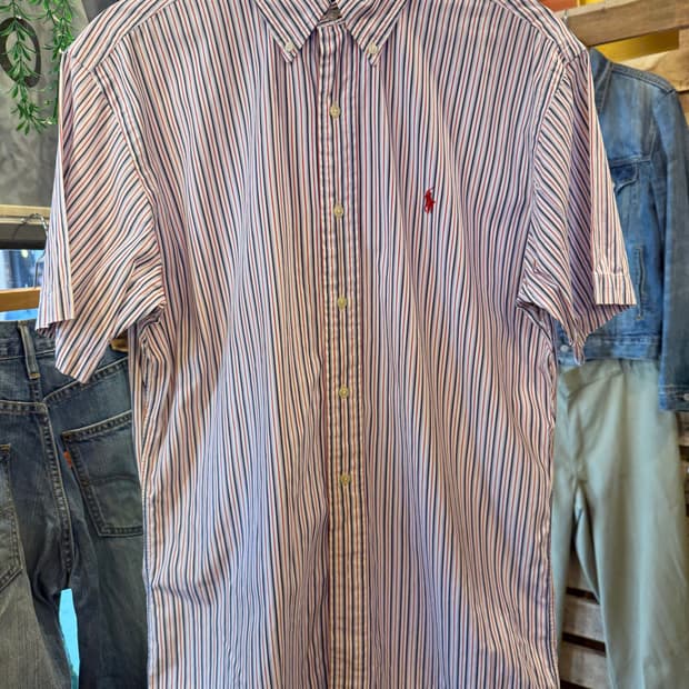 폴로 랄프로렌 레드포니 스트라이프 반팔셔츠