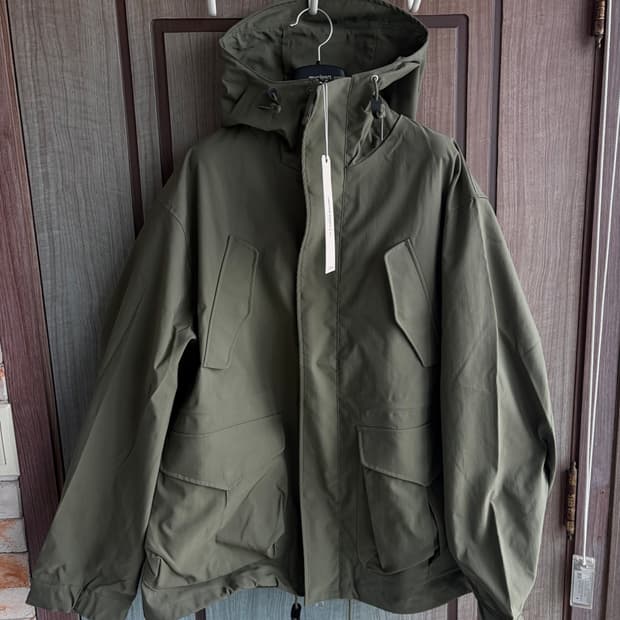 새상품(L)유니폼브릿지 피셔맨 후드파카 세이지그린