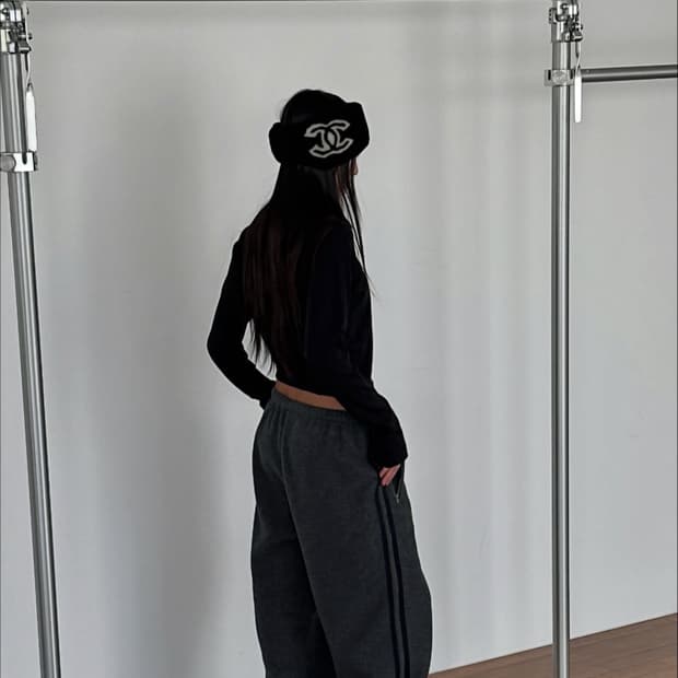 샤넬 이어머프 헤어밴드 귀마개 비니 양털