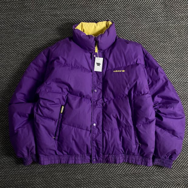 90s 아디다스 올드스쿨 양면 다운 패딩o 2976
