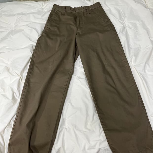 유니클로 와이드핏 치노팬츠 긴기장