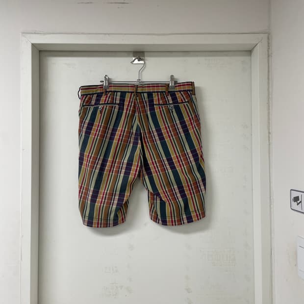 폴로 랄프로렌 체크 반바지 36