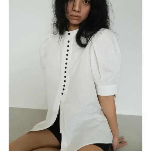 Havebin 해브빈 코튼 퍼프 블라우스