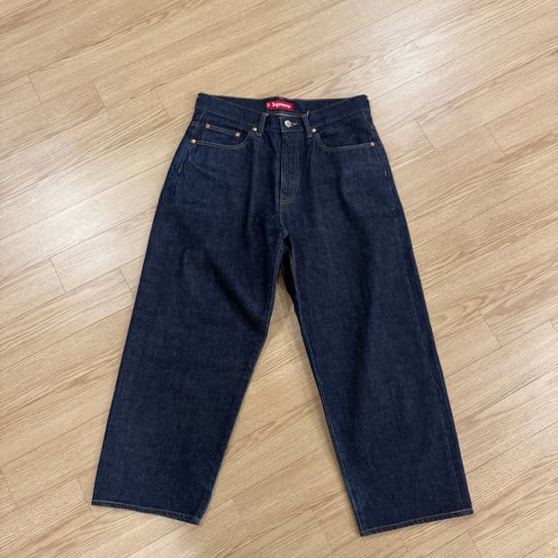 슈프림 배기진 셀비지 32사이즈