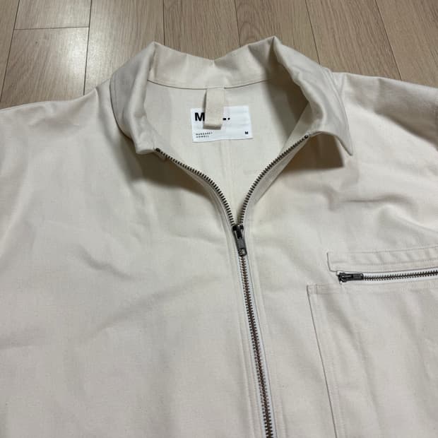 마가렛호웰(MHL) 오버핏 아이보리 워크 자켓 M