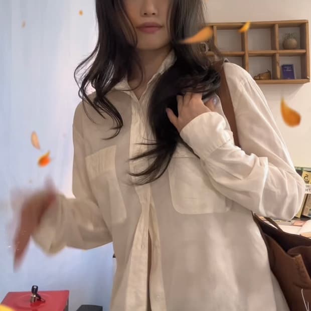 베이지 셔츠