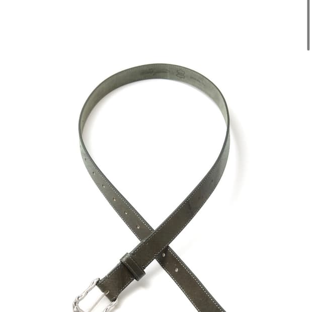 Hatchingroom Rock Buckle Belt KHAKI