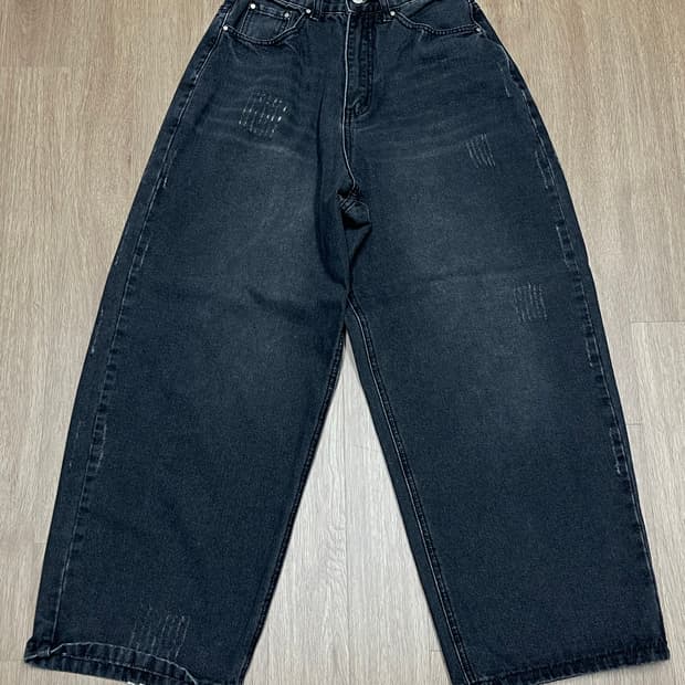 필루미네이트 흑청 와이드 팬츠 XS