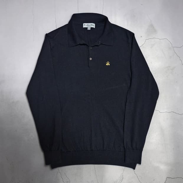 브룩스브라더스 카라 롱슬리브니트 블랙 XL