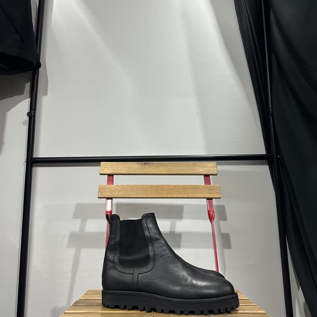 255) 토마스 클럽 부츠 남성 남자 워커 첼스 부츠 블랙