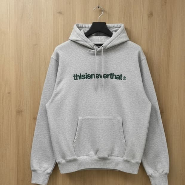 디스이즈네버댓 [정품] 후드티 자수 로고 스웻셔츠 L(105)