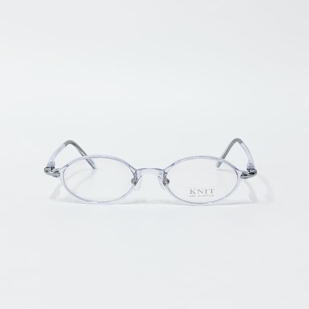 KNIT 소라색 오벌 뿔테 데드스탁 빈티지안경