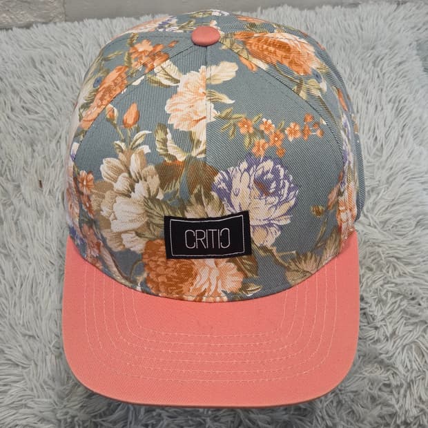 L8-7:크리틱 플로럴 코튼 캡 핑크 그린(56-59)