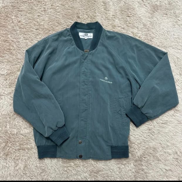 피에르 발망 90s 빈티지 올리브 그린 블루종