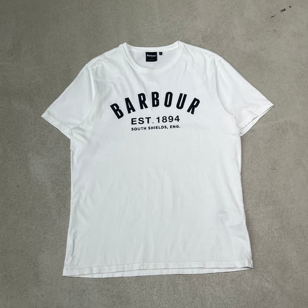 바버 로고 반팔티셔츠 s10183