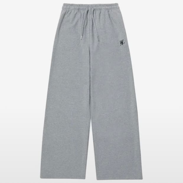 우알롱 기모 와이드 팬츠