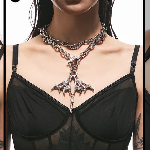 black headstudio necklace