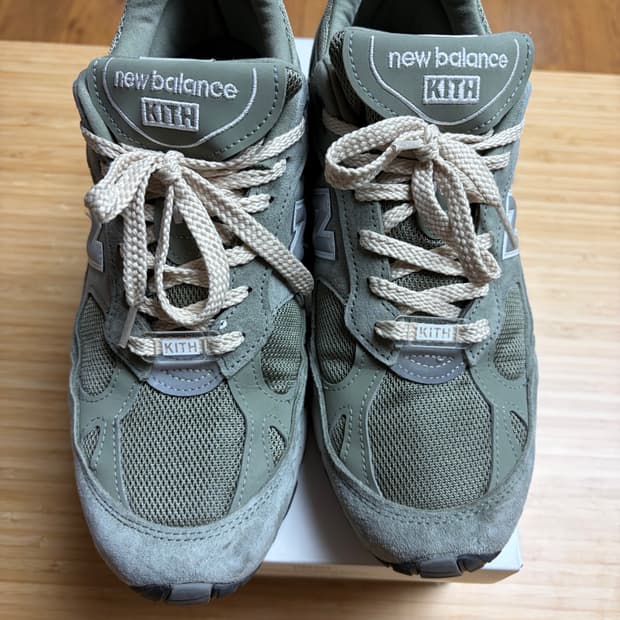 뉴발란스 x 키스 991v1 메이드 인 UK 베티버 270