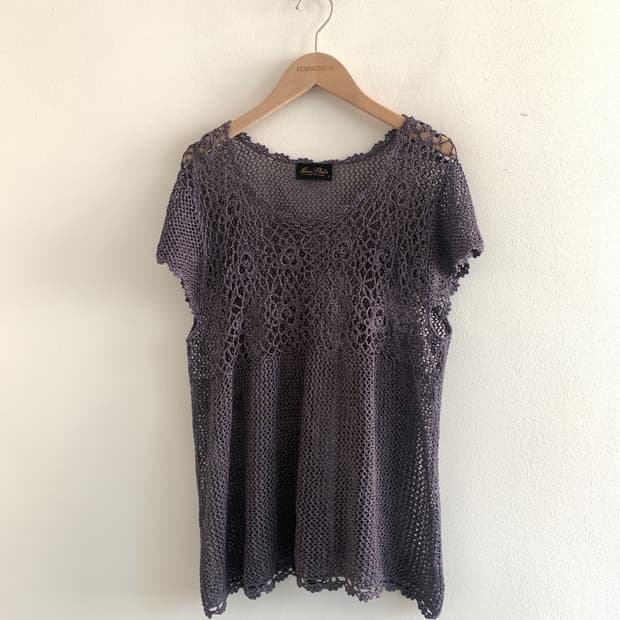 Summer punching knit(purple)