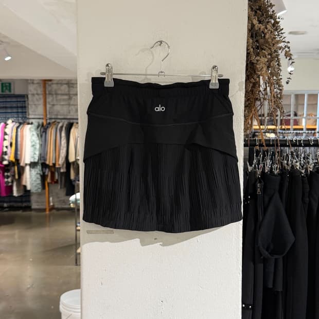 알로 요가 블랙 그랜드 슬램 테니스 스커트