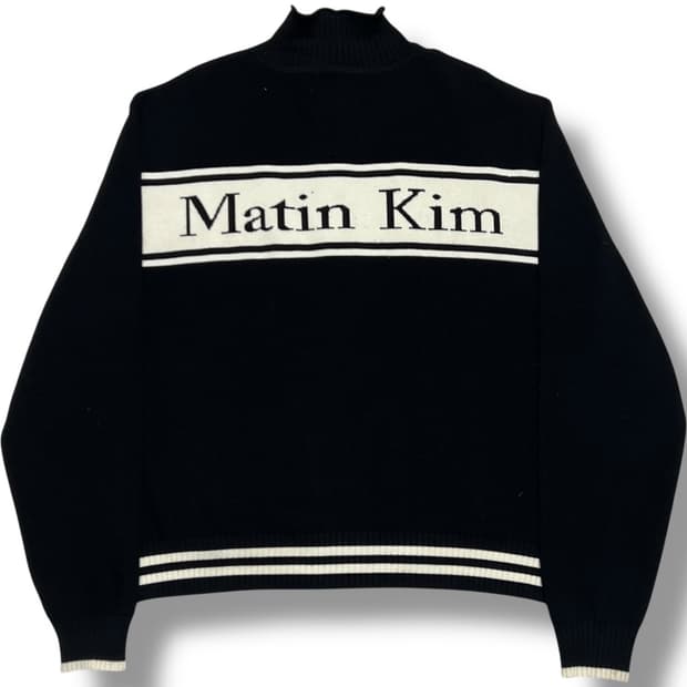 Matin Kim 스펠 포인트 니트 집업