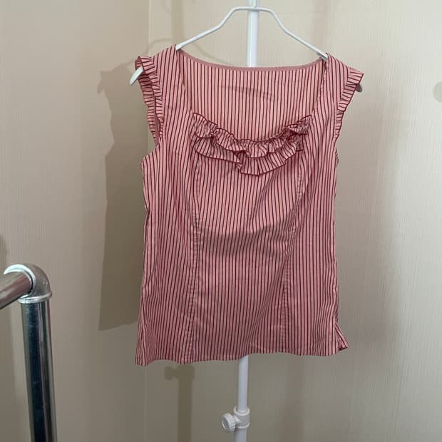 빈티지 프릴 나시 블라우스