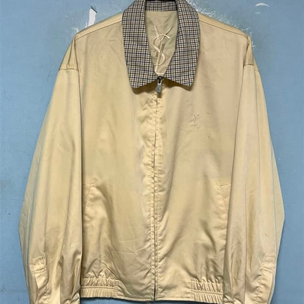 입생로랑 옴므 자켓 블루종 집업 옐로우