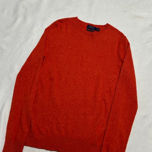 S 폴로랄프로렌 캐시미어 오렌지 니트