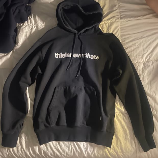 디스이즈네버댓 블랙 후드티