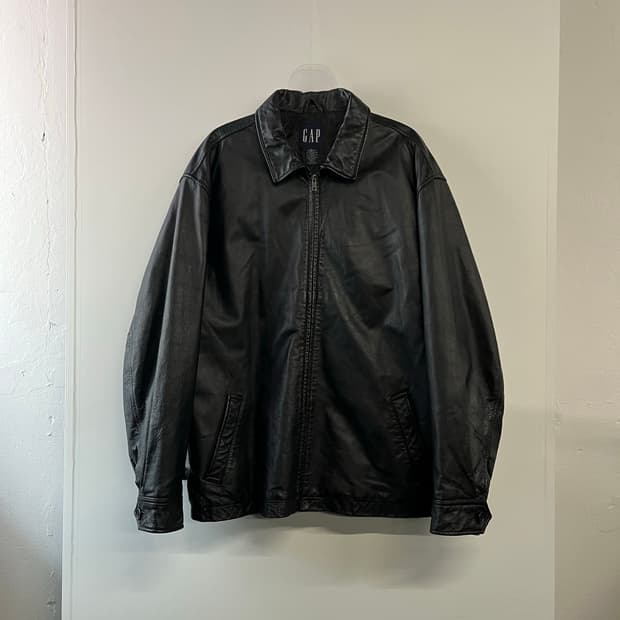 90s 올드갭 레더 자켓