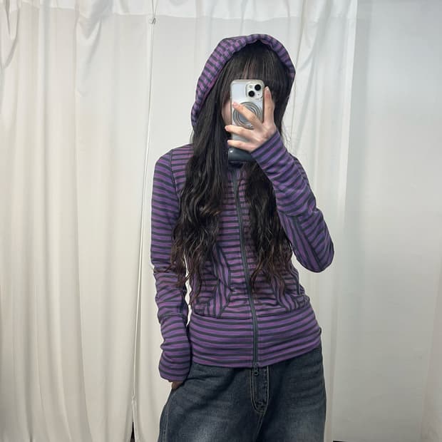 Lululemon Stripe Hood Zip-up