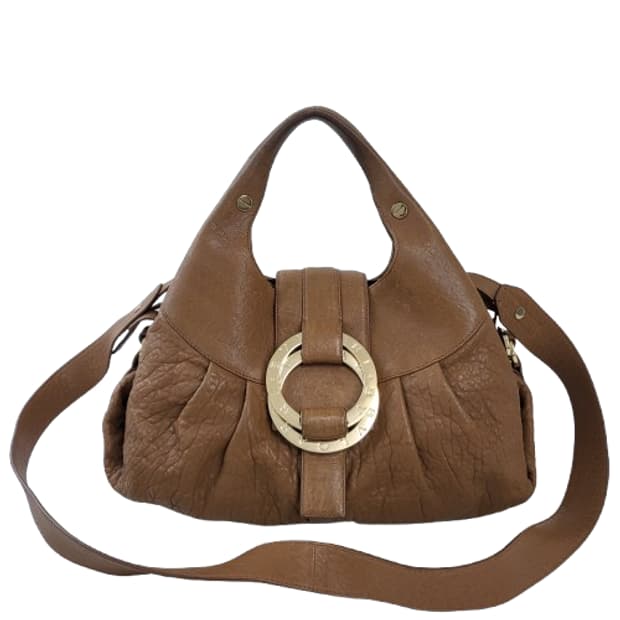 정품 불가리 찬드라백 카멜 2-WAY