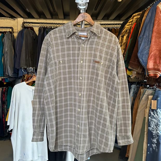칼하트 코튼 체크 셔츠 