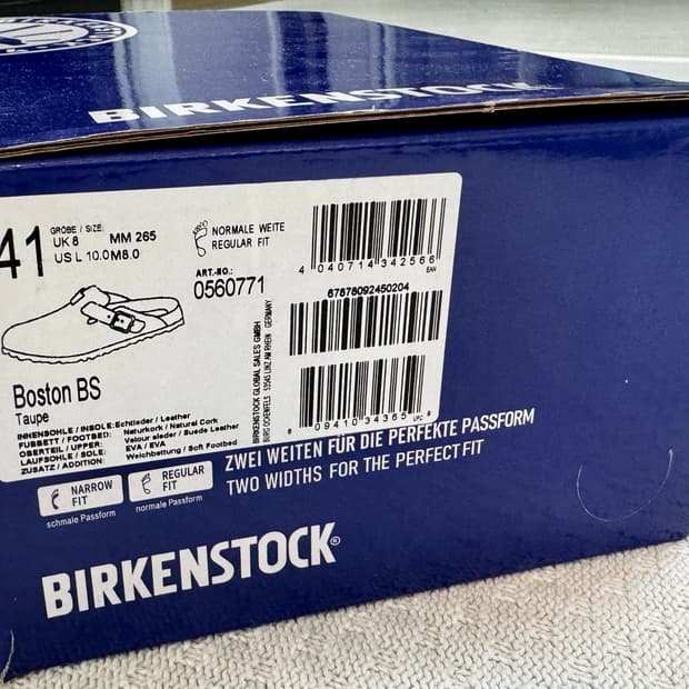 [Birkenstock]버켄스탁 보스턴 41사이즈 토프