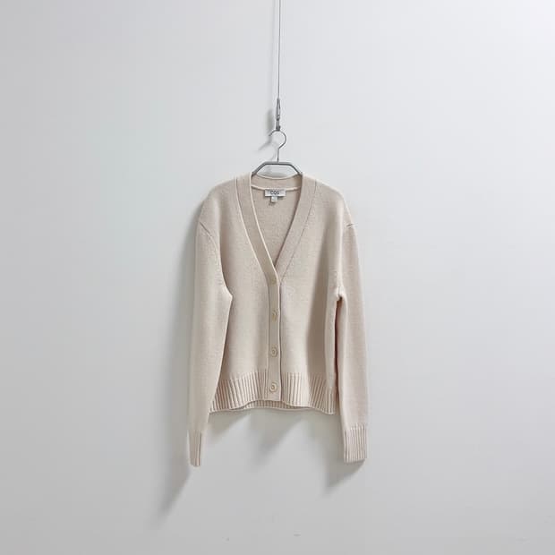 코스 아이보리 울 100 가디건