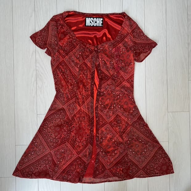 미스치프 페이즐리 원피스 S