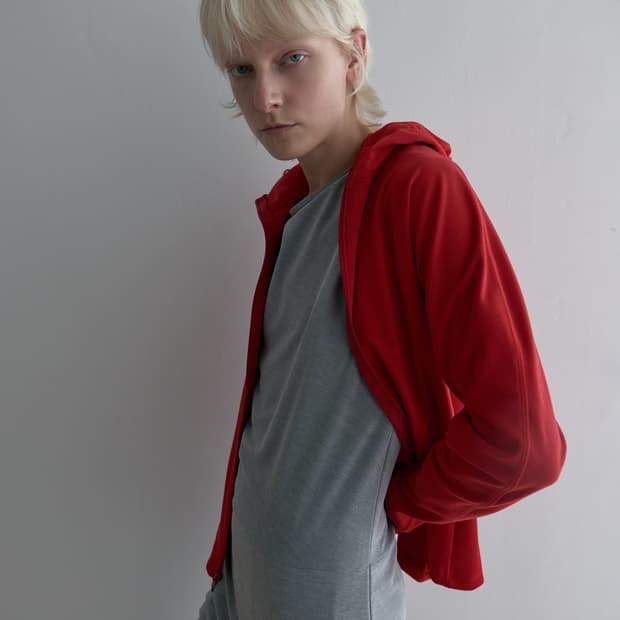 Pica slim fit hooded zip-up