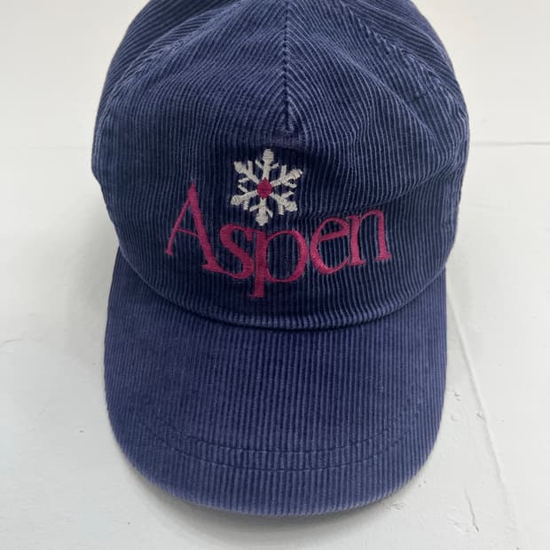 aspen 빈티지 코듀로이 볼캡 블루