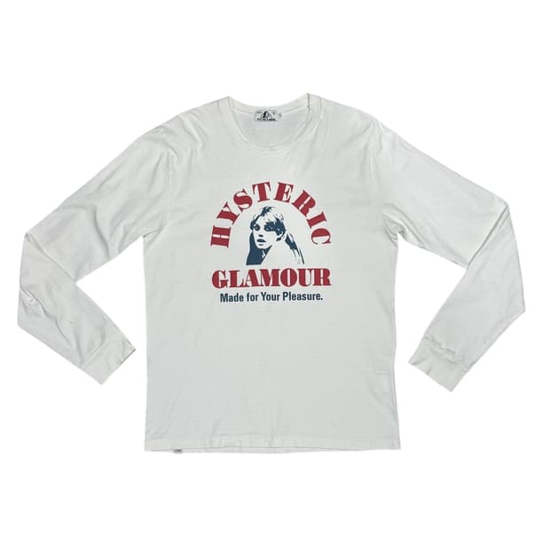 히스테릭 글래머 히스걸 로고 롱슬리브 티셔츠
