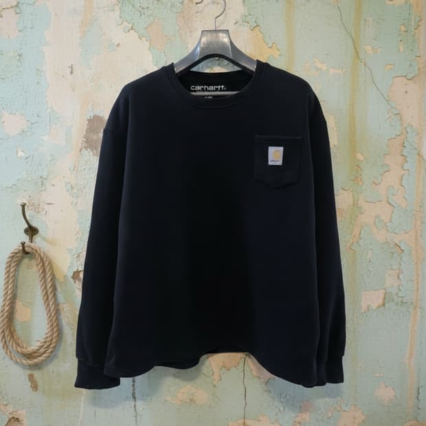 칼하트 WIP 블랙 맨투맨 XL
