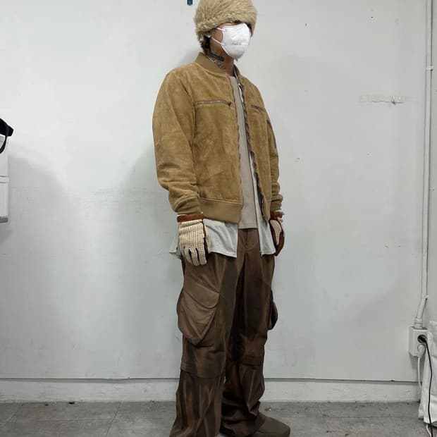 4) 언더커버 17aw 스웨이드 자켓