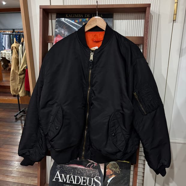 90s 알파인더스트리 ideal 지퍼 Ma-1 항공점퍼