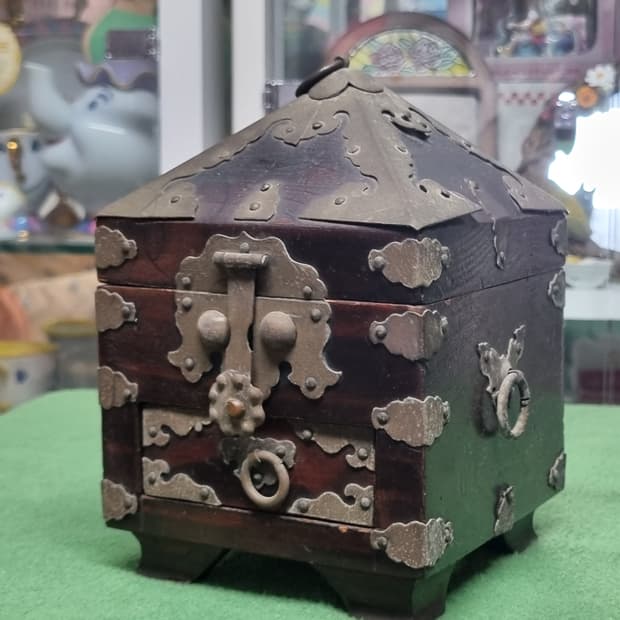 빈티지 나무 보석함 미니 서랍장