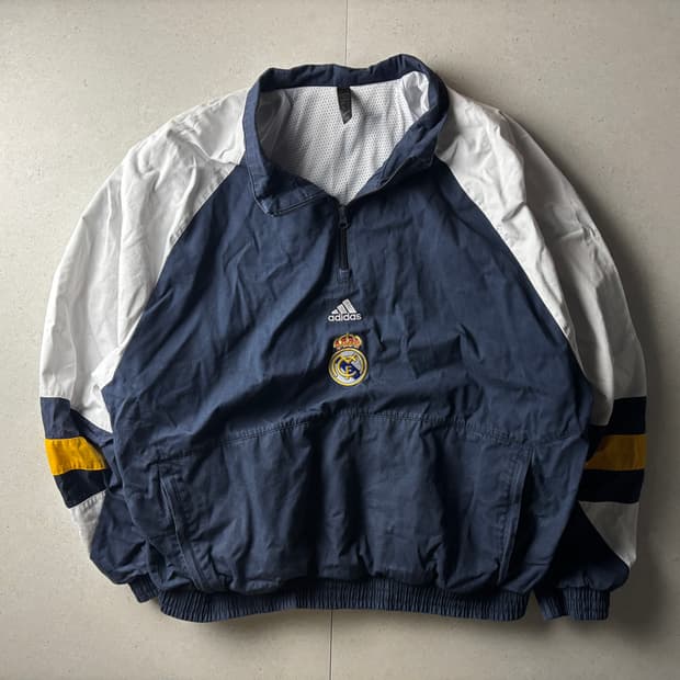 아디다스 레얄마드리드 아노락 반집업