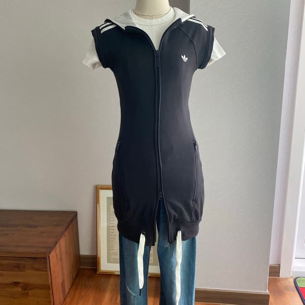 ADIDAS 아디다스 롱 후드 트랙탑(85)