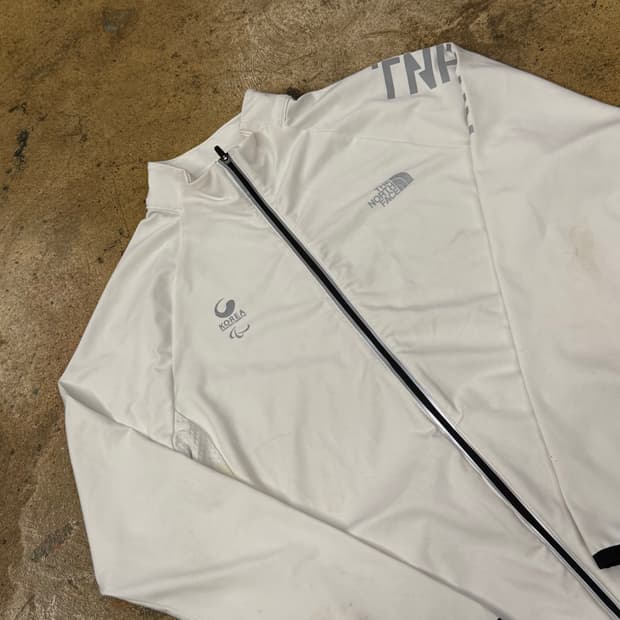 [정품/95,L] 노스페이스 패럴림픽 국대 자켓 화이트 b8