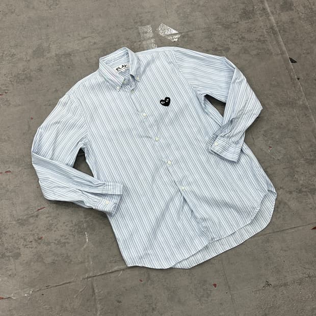 꼼데가르송 스트라이프 셔츠