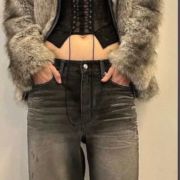 2000아카이브 퍼자켓 그레이